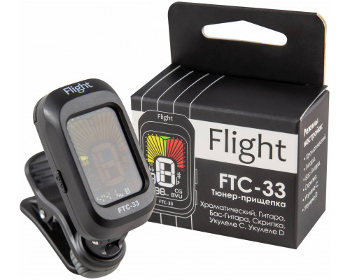Фото Тюнер хроматический FLIGHT FTC 33