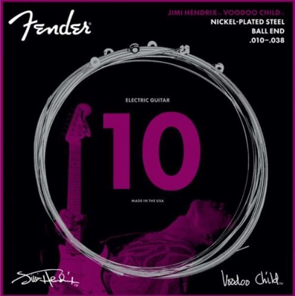 Фото FENDER HENDRIX VOODOO CHILD BALL END NICKEL PLATED STEEL 10-38
