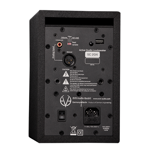 Фото Студийный монитор EVE Audio SC204, активный, 100Вт