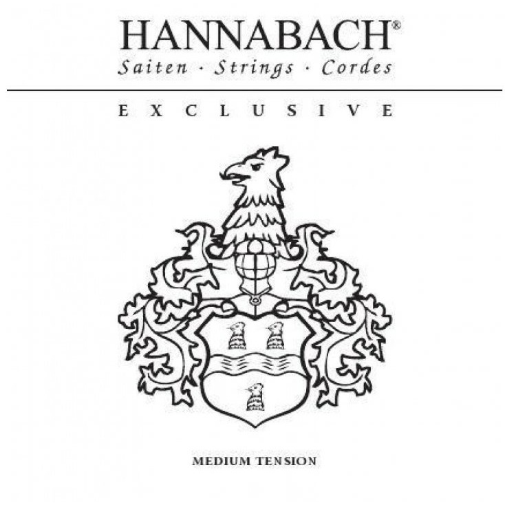Фото Комплект струн для классической гитары, среднее натяжение Hannabach EXCLMT Exclusive Black