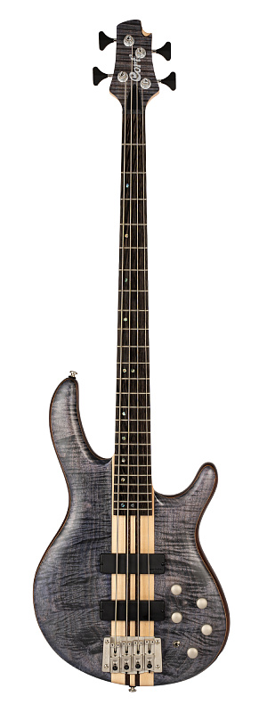 Фото A4-Plus-FMMH-OPLB Artisan Series Бас-гитара, черная, Cort