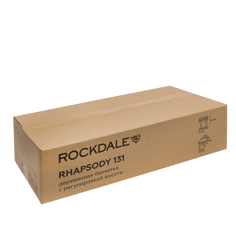 Фото Банкетка для пианиста ROCKDALE RHAPSODY 131 SV WHITE BLUE