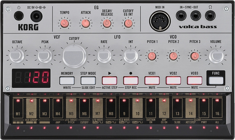Фото KORG volca bass аналоговая бас-машина