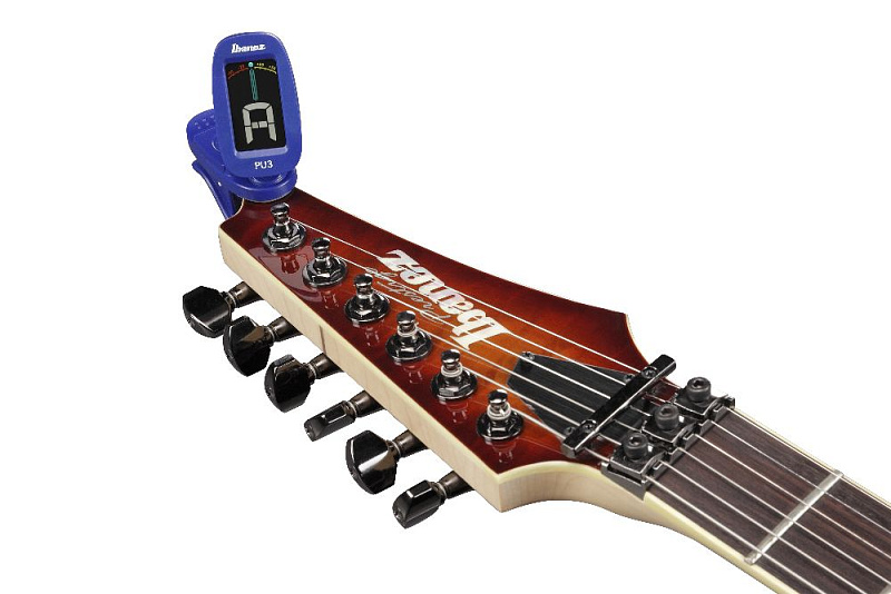 Фото Гитарный хроматический тюнер IBANEZ PU3-BL CLIP TUNER
