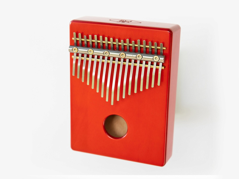Фото KL-A-A17MCPM-R Калимба альта 17, средняя, Cover, красная, Kalimba LAB