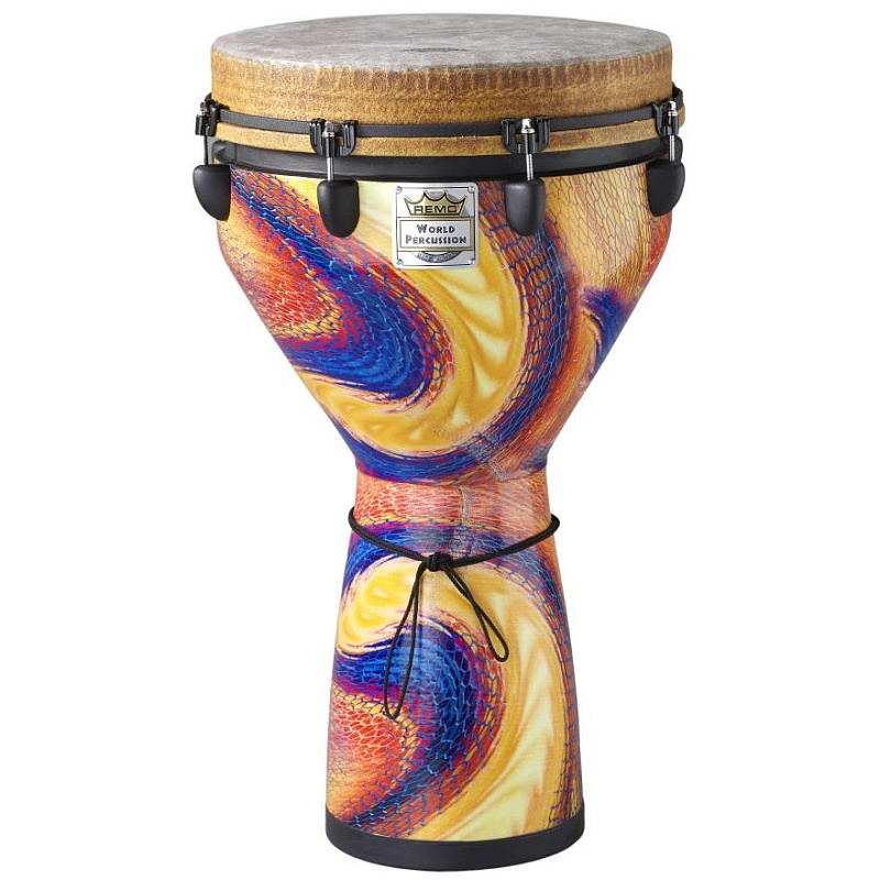 Фото Remo DJ-0014-SD джембе 14"х25", цвет Serpentine Day