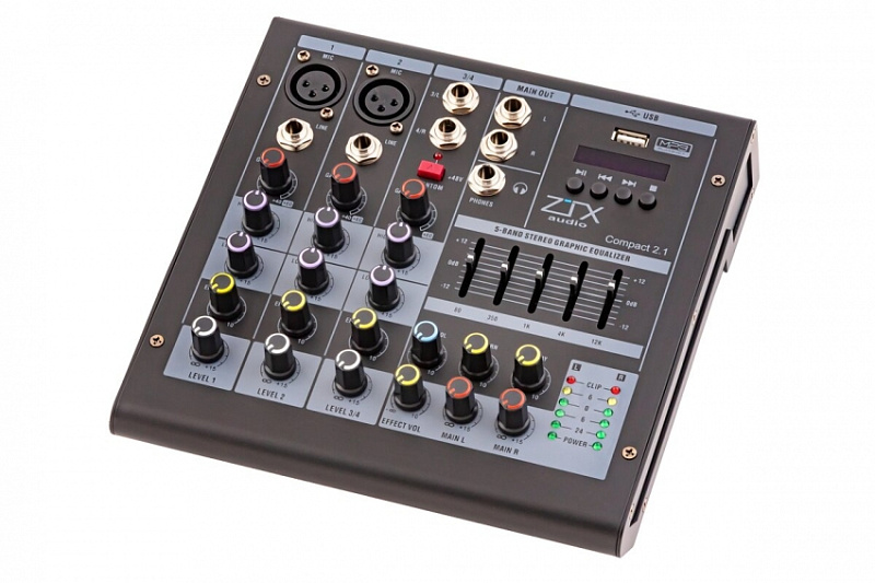 Фото Микшерный пульт ZTX audio Compact 2.1
