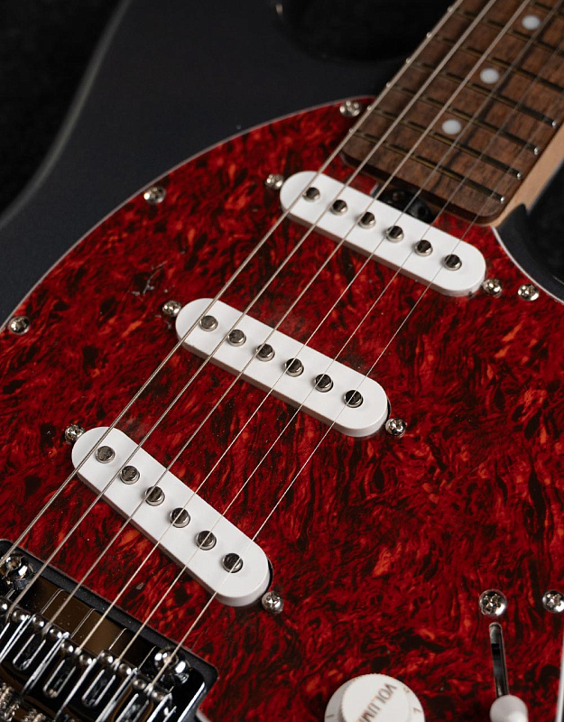Фото Электрогитара Sterling Cutlass SSS Charcoal Frost