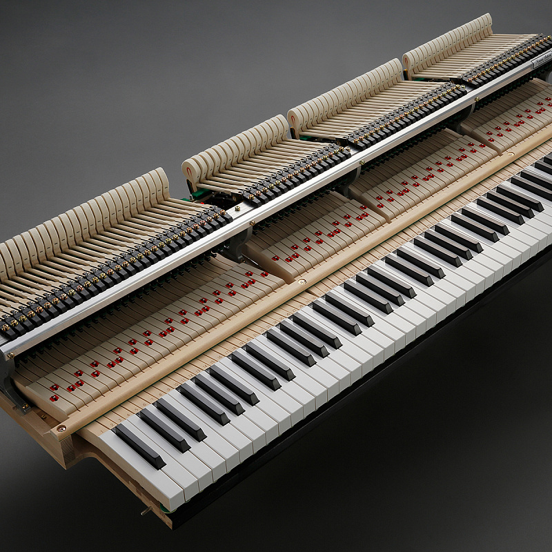 Фото Kawai GL50 M/ PEP рояль, длина 188 см, цвет черный полированный, банкетка в комплекте, Япония