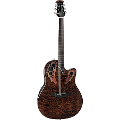 Гитара электроакустическая OVATION CE44P-TGE Celebrity Elite Plus Mid Cutaway Dark Tiger Eye